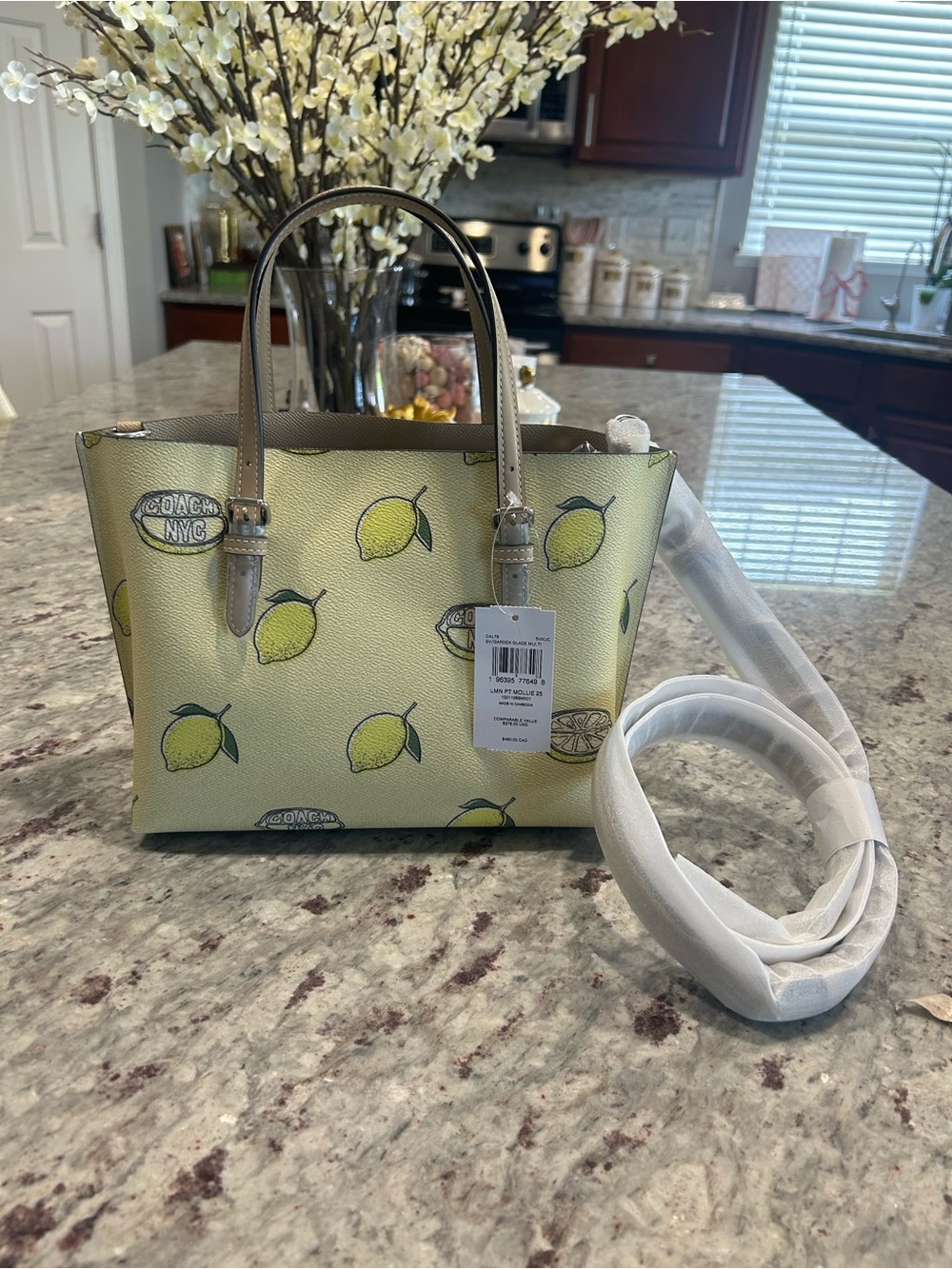 Coach Lemon Print Small Tote -NWT - Picture 3 of 6
